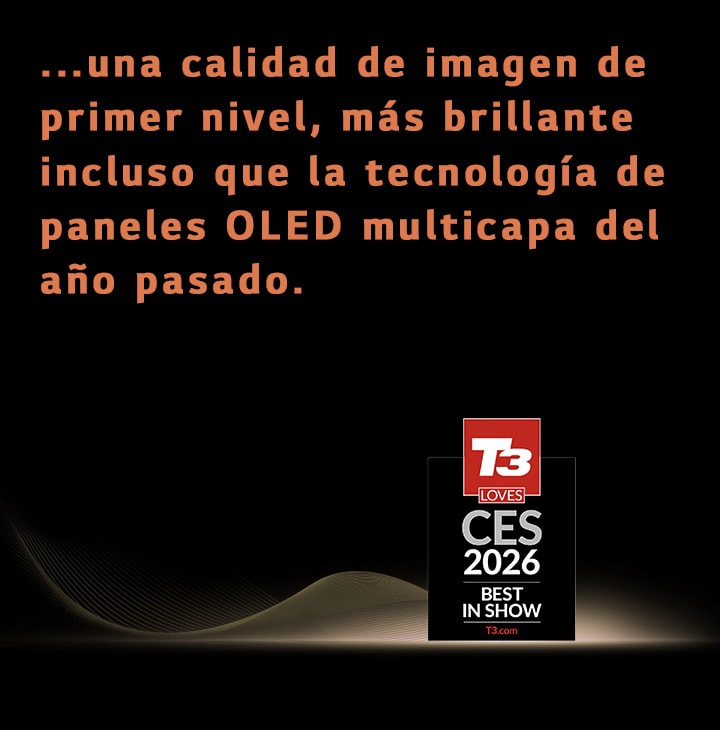 La televisión LG OLED evo fue galardonada con el premio T3 a lo mejor de la feria en la CES 2026, lo que destaca el reconocimiento de la industria por su excelente calidad de imagen y la innovación avanzada en paneles OLED.