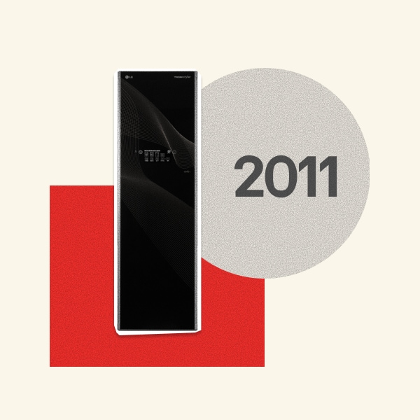 2011, A modern LG Styler clothing care system.