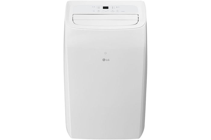 'Front view of LG 9,000 BTU portable air conditioner P9NC09TSED0