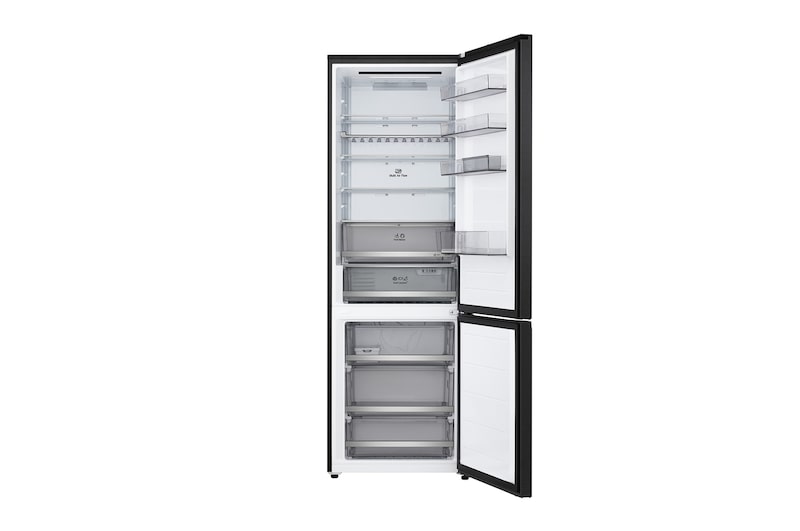 LG 465L Koel‑vriescombinatie Zwart | DoorCooling+™ | LinearCooling™ | Extra Wide | LG NL, GBBW322AEV