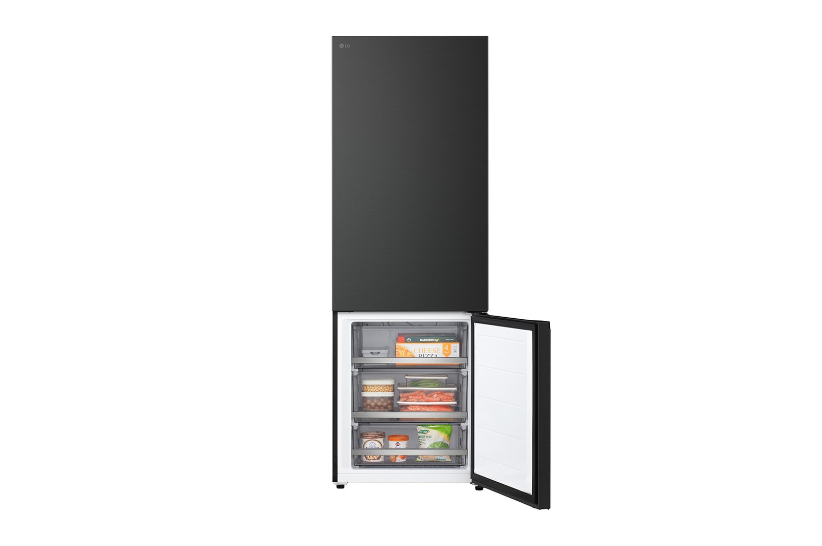LG 465L Koel‑vriescombinatie Zwart | DoorCooling+™ | LinearCooling™ | Extra Wide | LG NL, GBBW322AEV