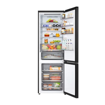 LG 465L Koel‑vriescombinatie Zwart | DoorCooling+™ | LinearCooling™ | Extra Wide | LG NL, GBBW322AEV