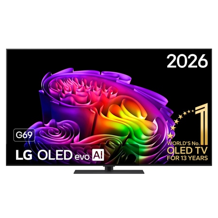 65 inch LG OLED evo AI G6 4K Smart TV 2026 - OLED65G69LS