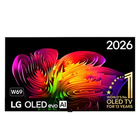 77 inch Wallpaper TV LG OLED evo AI W6 True Wireless 4K Smart TV 2026 - OLED77W69LA