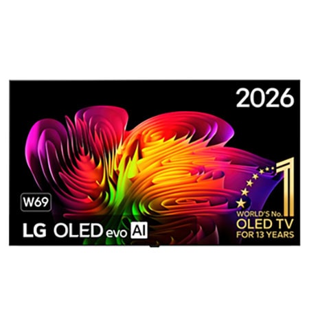 83 inch Wallpaper TV LG OLED evo AI W6 True Wireless 4K Smart TV 2026 - OLED83W69LA