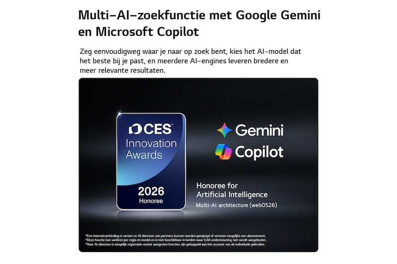 Een LG QNED evo AI QNED87 Mini LED met 4K Super Opschalen en Dynamic Tone Mapping toont een buitenopname vanuit een lage hoek van een man tussen kleurrijke gebouwen, terwijl AI de scène herkent en elk frame opschaalt naar 4K-resolutie.