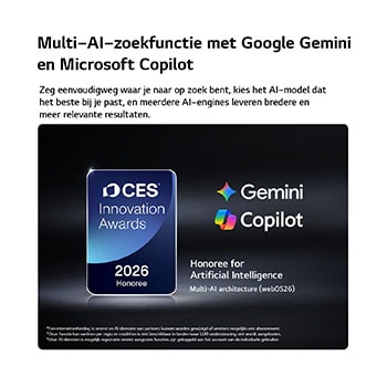 Een LG QNED evo AI QNED87 Mini LED met 4K Super Opschalen en Dynamic Tone Mapping toont een buitenopname vanuit een lage hoek van een man tussen kleurrijke gebouwen, terwijl AI de scène herkent en elk frame opschaalt naar 4K-resolutie.