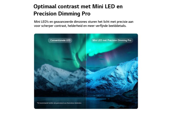LG QNED evo AI QNED90 Mini LED with AI Picture Pro and Dynamic Tone Mapping Pro shows an underwater scene of a sea turtle swimming above coral and fish, as AI recognizes and upscales each frame to 4K resolution.
