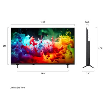 55 inch LG QNED AI QNED70 Mini LED 4K Smart TV 2026