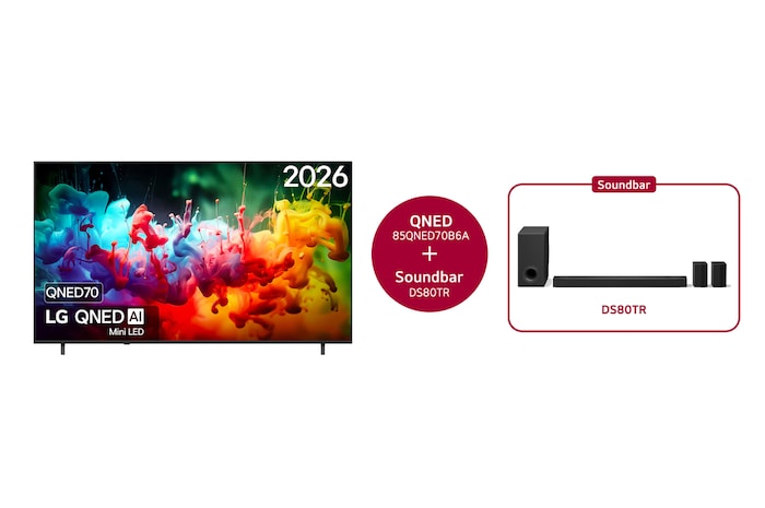 85 inch LG QNED AI QNED70 Mini LED 4K Smart TV 2026