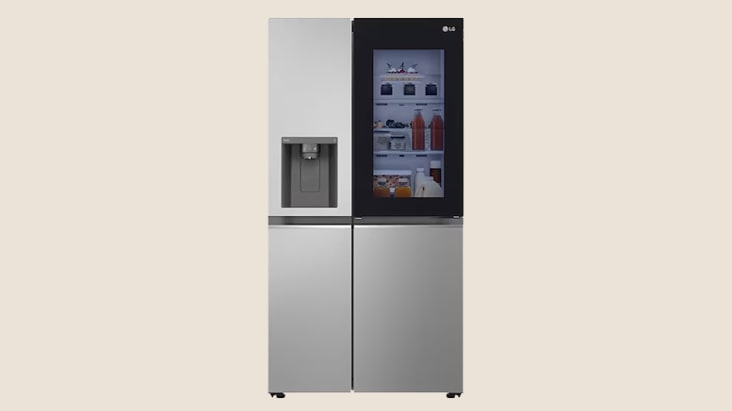 LG side-by-side refrigerator	