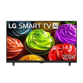 Front view of 32 inch LG SMART TV AI LB65 FHD 2026 32LB655BPSA