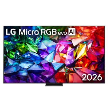 Front view of 100 inch LG Micro RGB evo AI MRGB96 4K Smart TV 2026   100MRGB96BS