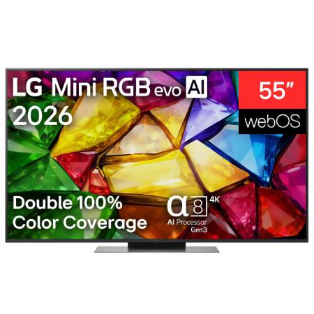 55-calowy LG Mini RGB evo AI MRGB87 4K Smart TV 2026 - 55MRGB87B6B