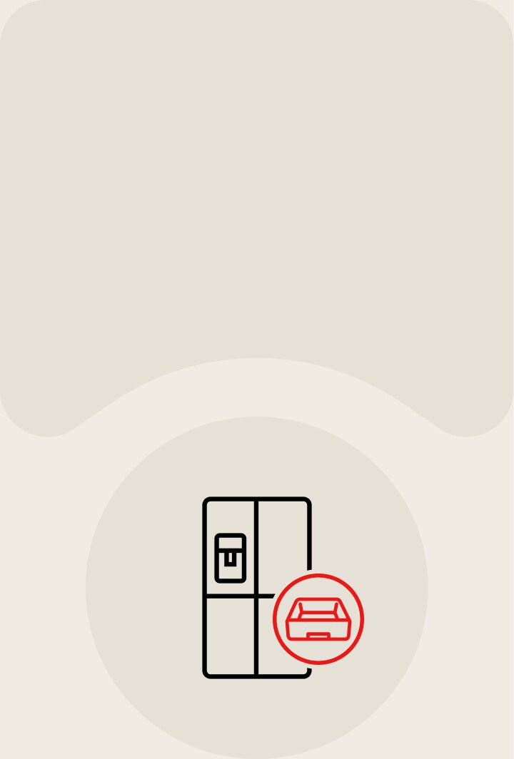 LG fridge banner about organising storage with accessories, with Explore Accessories button.