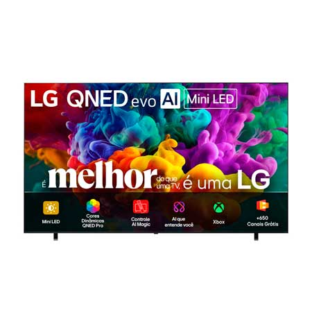 Smart TV LG QNED evo Mini LED AI 4K QNED85 100 polegadas 2026 - 100QNED85BS