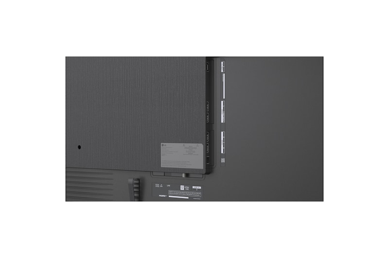 LG QNED evo AI QNED85 Mini LED for Ultimate Gameplay shows a vibrant, high-speed racing scene with a blurred comparison inset highlighting Motion Booster 288, while supporting 144Hz, VRR, AMD FreeSync, ALLM, HGiG, and GeForce NOW.