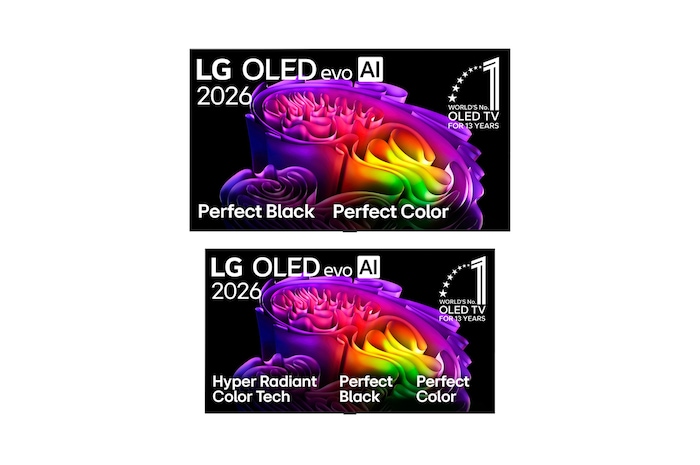97 inch LG OLED evo AI G6 4K Smart TV 2026 + 65 inch LG OLED evo AI G6 4K Smart TV 2026
