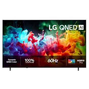 Vy framifrån av LG 85" QNED7E 4K AI TV - 2026 85QNED7EB3A
