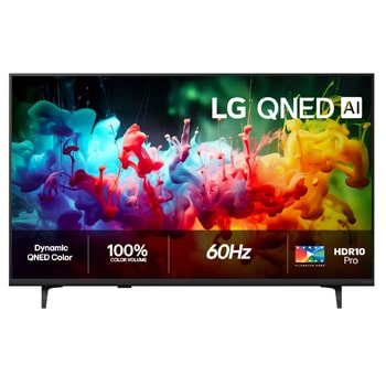 Vy framifrån av LG 43" QNED7E 4K AI TV - 2026 43QNED7EB3C