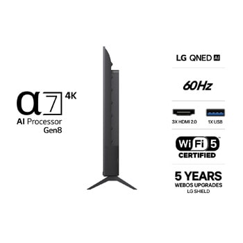 LG 43" QNED7E 4K AI TV - 2026