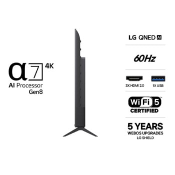 LG 50" QNED7E 4K AI TV - 2026