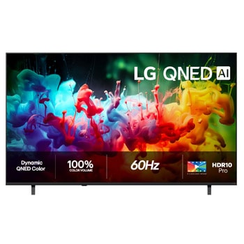 Vy framifrån av LG 75" QNED7E 4K AI TV - 2026 75QNED7EB3A