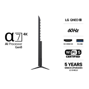 LG 75" QNED7E 4K AI TV - 2026