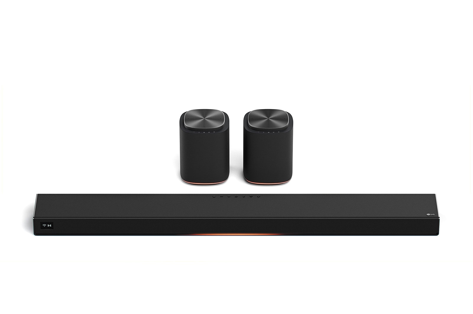 Front view of Sound Suite Immersive Suite 5 (set) with 2 surround speakers (H7 + M5 2ea) H7.M5002