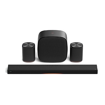 Front view of Sound Suite Immersive Suite 7 Pro (set) with 2 surround speakers & subwoofer (H7 + M7 2ea + W7) H7.W7M7003
