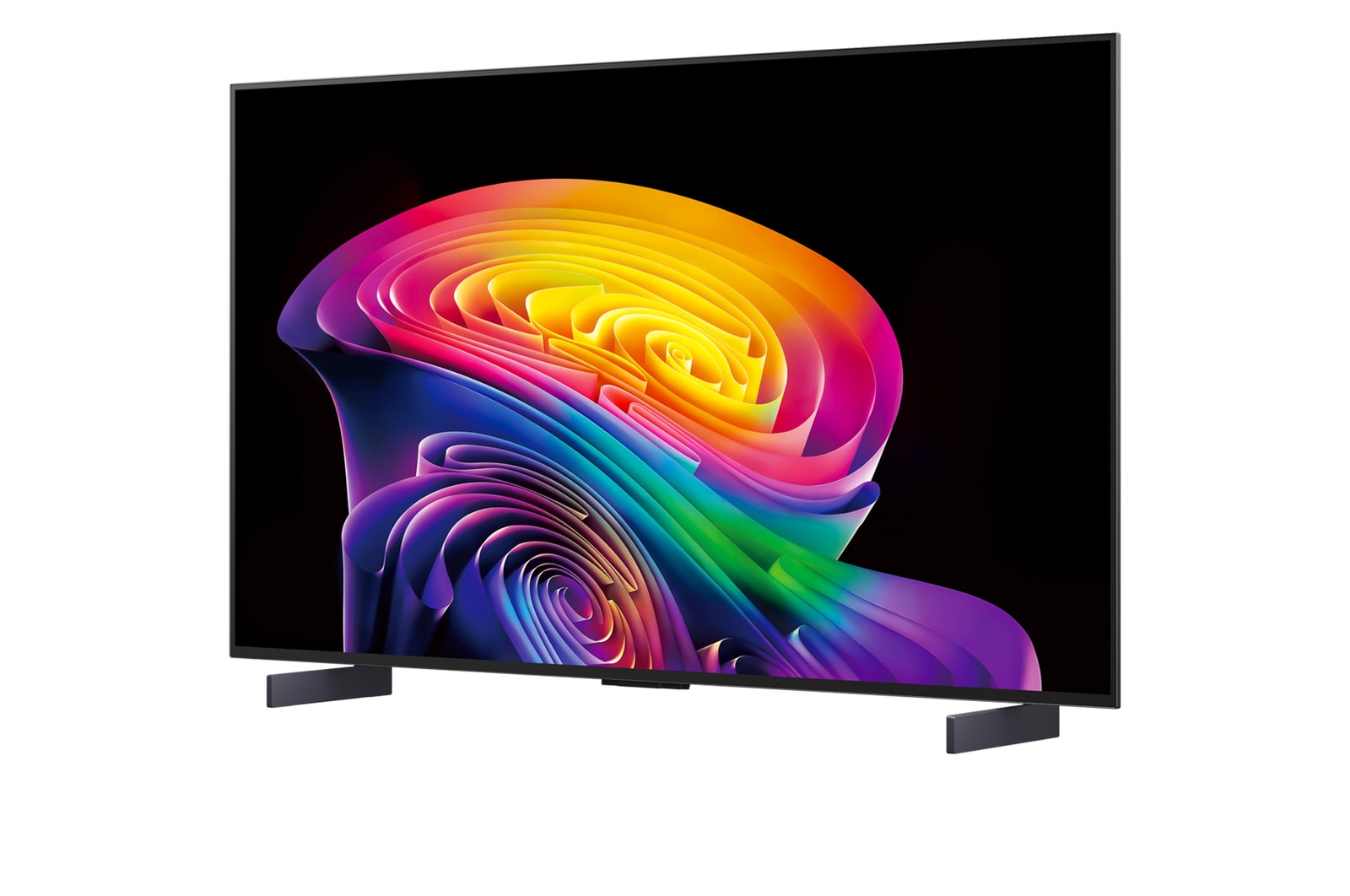 LG OLED evo AI C6 features AI Hub for personalization, with an AI icon above a remote control surrounded by labels for Multi AI Search, AI Concierge, AI Voice ID with My Page, AI Chatbot, AI Picture Wizard, and AI Sound Wizard.