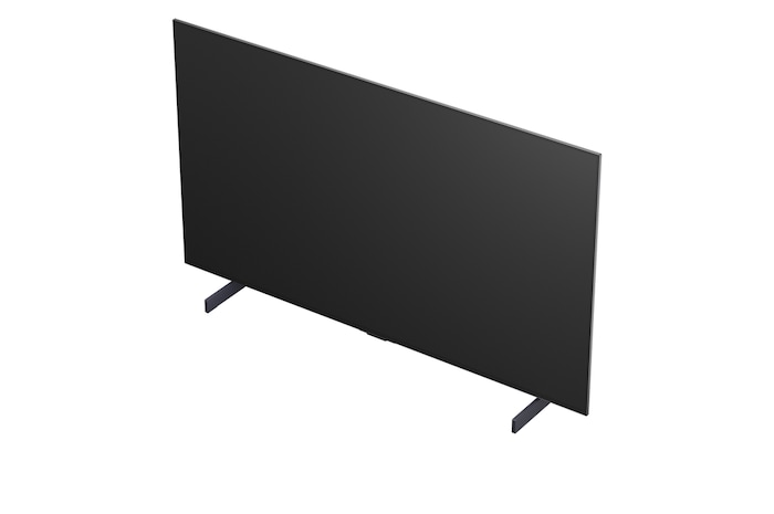 LG OLED evo AI C6 is wall-mounted in a styled living space, featuring an ultra-slim design with narrow bezels, and it displays a riverside cityscape at sunset on screen.