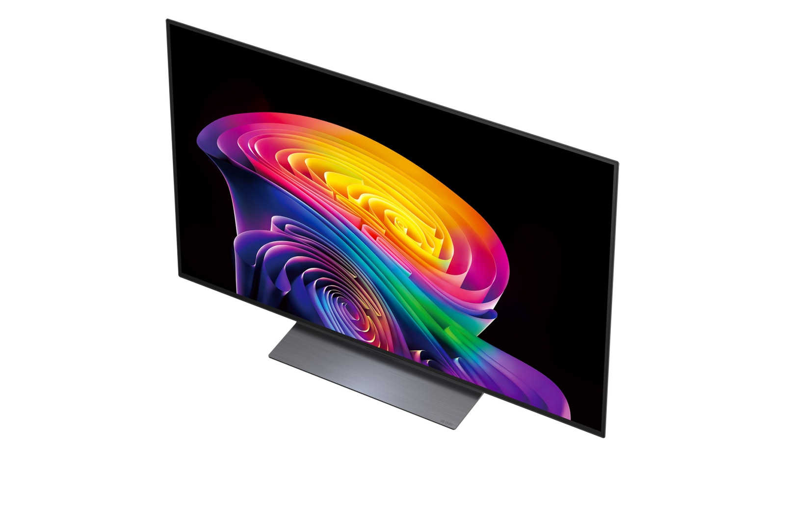LG OLED evo AI C6 features AI Hub for personalization, with an AI icon above a remote control surrounded by labels for Multi AI Search, AI Concierge, AI Voice ID with My Page, AI Chatbot, AI Picture Wizard, and AI Sound Wizard.