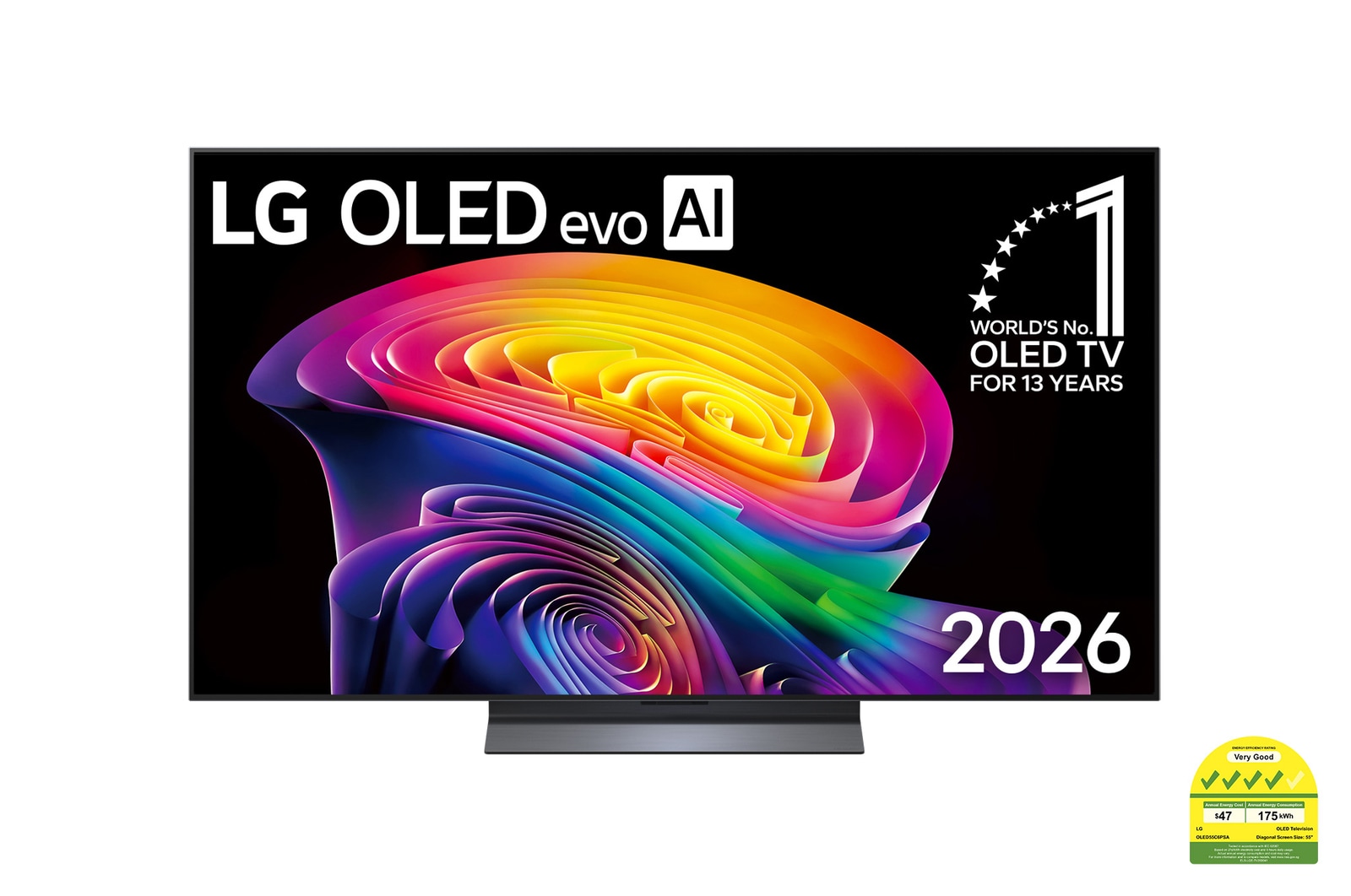 55 inch LG OLED evo AI C6 4K Smart TV 2026 - OLED55C6PSA.ATC | LG