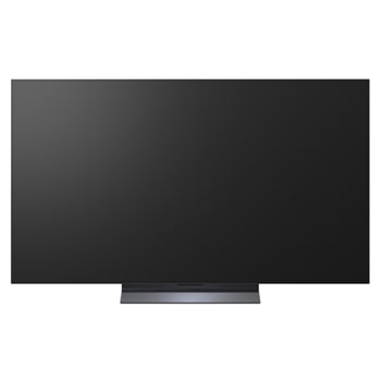 The front view of the LG OLED evo AI C6, released in 2026, displays an image of layered, multicolored forms, featuring Perfect Black & Perfect Color, along with the World’s No.1 OLED TV for 13 Years badge.