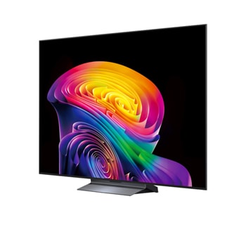 LG OLED evo C6 AI TV’s alpha 11 AI Processor 4K Gen3 glows in purple and blue light on a dark circuit board, highlighting the Dual AI Engine and delivering NPU up to x5.6 faster, CPU 50% faster, and GPU 70% stronger performance.
