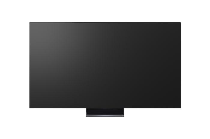 The front view of the LG OLED evo AI C6, released in 2026, displays an image of layered, multicolored forms, featuring Hyper Radiant Color Tech, Perfect Black & Perfect Color, along with the World’s No.1 OLED TV for 13 Years badge.