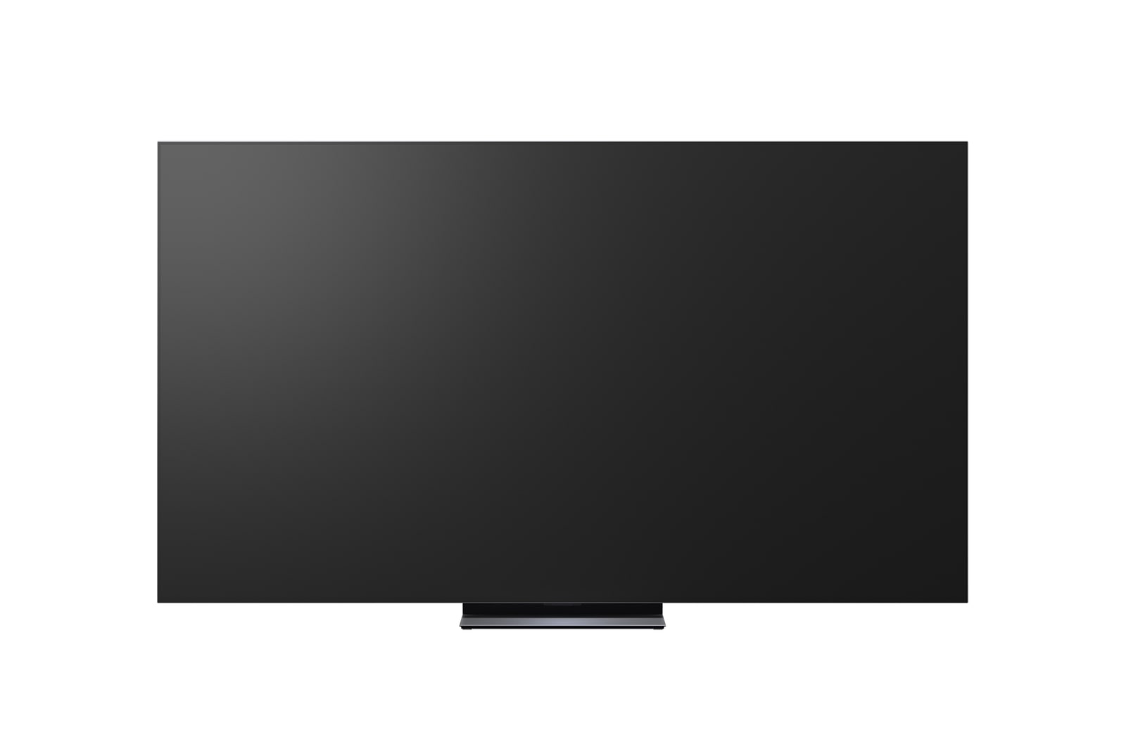 LG OLED evo AI C6 shown in front and side views highlights a 83-inch display with a 1842 mm-wide screen, an overall height of 1055 mm, and an ultra-slim 52.9 mm depth without a stand.
