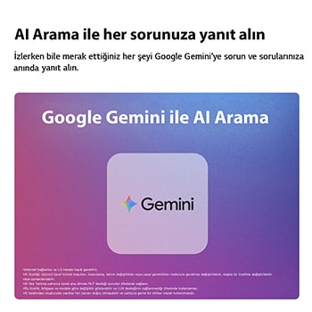 AI Arama, sesli sorguları anlayabilen ve en alakalı sonuçları doğrudan TV arayüzünde sunabilen Google Gemini’yi kullanır.