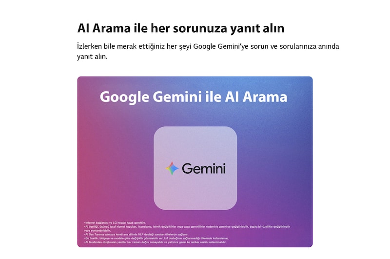 Yapay Zeka kategorisinde verilen 2026 CES Innovation Awards Honoree rozeti, Google Gemini ve Microsoft Copilot destekli Çoklu AI aramasını takdir eder.