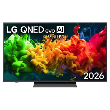 Front view of 55 inç LG QNED evo AI QNED81B MiniLED 4K 60Hz VRR Smart TV AI Sihirli Kumanda webOS26 2026 55QNED81B6A