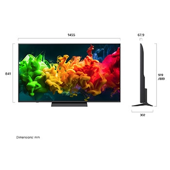 65 inç LG QNED AI QNED8E MiniLED 4K 60Hz VRR Smart TV AI Sihirli Kumanda webOS26 2026