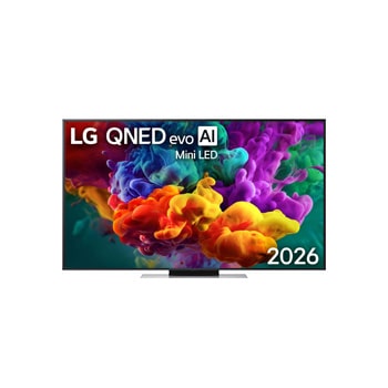Front view of 65 inç LG QNED evo AI QNED87B MiniLED 4K 144Hz VRR Smart TV AI Sihirli Kumanda webOS26 2026 65QNED87B6A