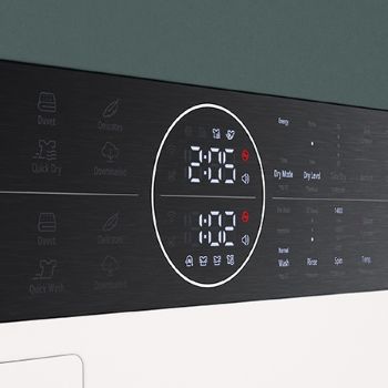 WashTower™ 12 Kg Yıkama 10 Kg Kurutma I Ortak Panelli Çamaşır ve Kurutma Makinesi I Bej-Yeşil Renk