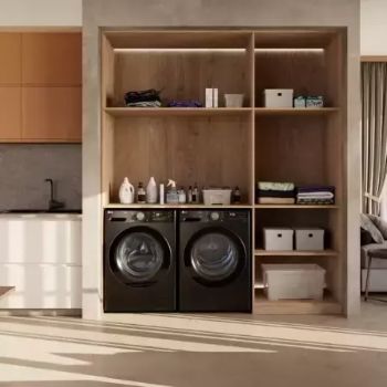 WashTower™ 12 Kg Yıkama 10 Kg Kurutma I Ortak Panelli Çamaşır ve Kurutma Makinesi I Bej-Yeşil Renk