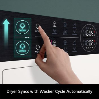 WashTower™ 12 Kg Yıkama 10 Kg Kurutma I Ortak Panelli Çamaşır ve Kurutma Makinesi I Bej-Yeşil Renk