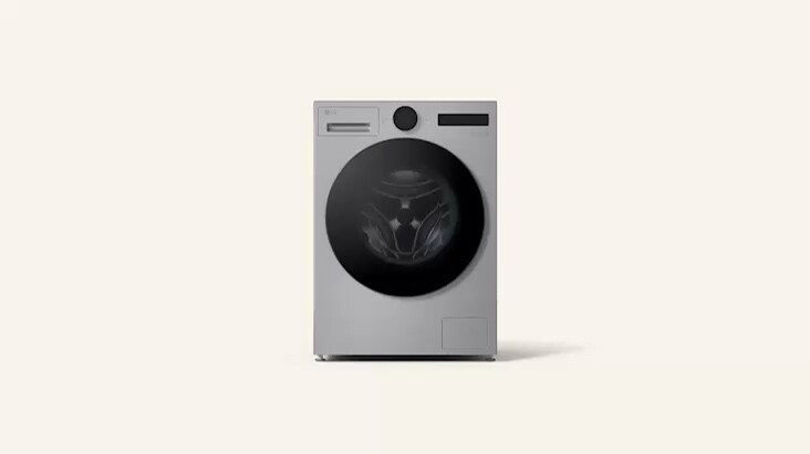 左圖顯示 LG 洗乾衣機的後視圖,展示排水軟管連接,右圖顯示連接軟管的水龍頭。 左圖顯示 LG 洗乾衣機的後視圖,展示排水軟管連接,右圖顯示連接軟管的水龍頭。