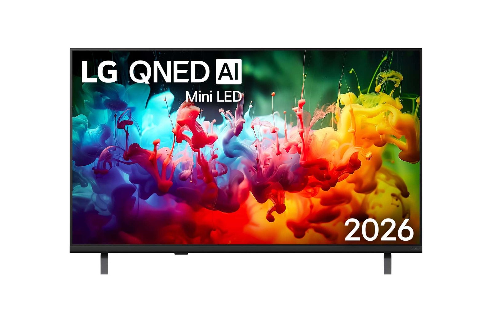 Front view of 43 吋｜LG QNED AI QNED70 Mini LED 4K 智慧顯示器｜70系列｜2026 43QNED70BTA