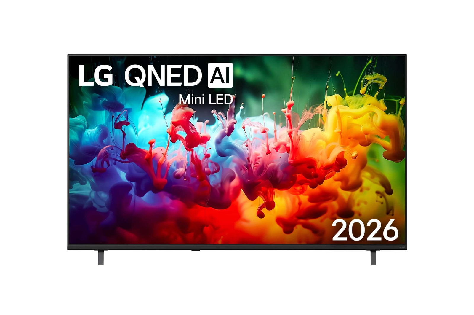 Front view of 65 吋｜LG QNED AI QNED70 Mini LED 4K 智慧顯示器｜70系列｜2026 65QNED70BTA