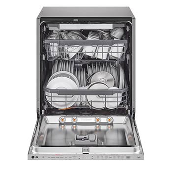 front open view with dish